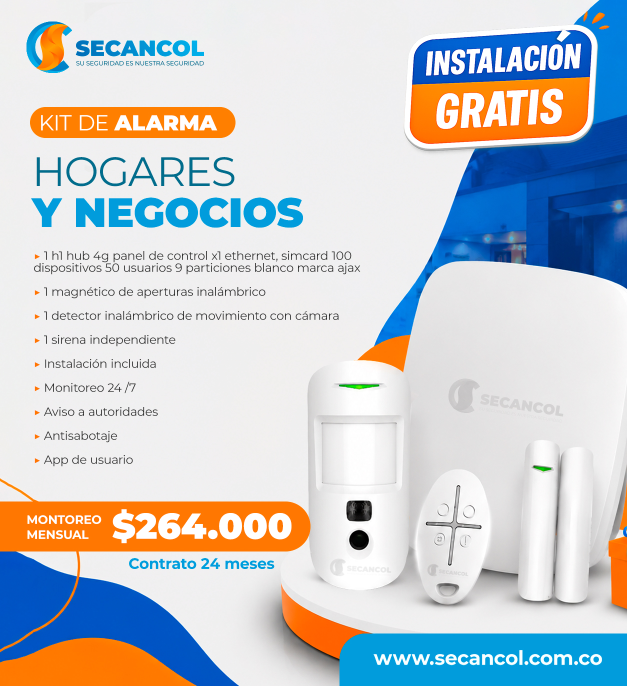 Kit de alarma SECANCOL